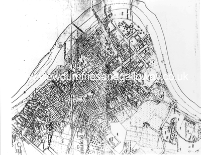 Extract from survey map of Dumfries 