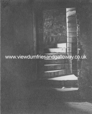 Stairs at Amisfield Tower, interior 