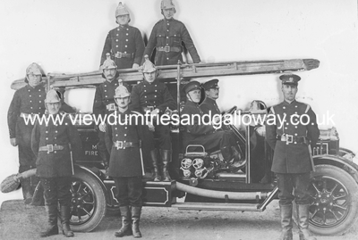 Moffat Fire Brigade and engine 