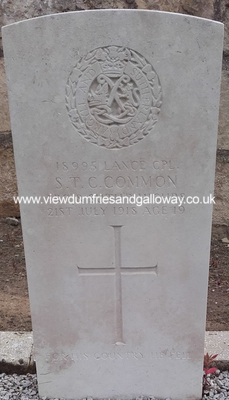 Lance Corporal Simon T C common grave