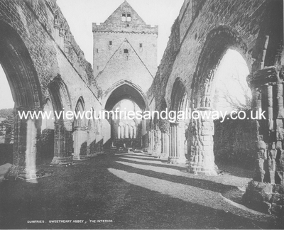 Sweetheart Abbey, the interior 