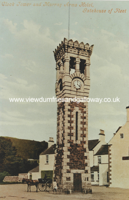 Clock tower and Murray Arms Hotel 