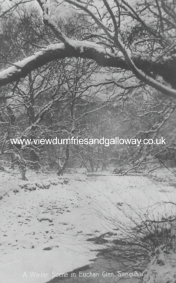 Snow scene in Euchan Glen 