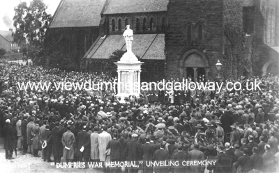 Dumfries War Memorial, unveiling ceremony (9th July 1922)