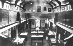 Burgh Museum's main hall and portrait gallery
