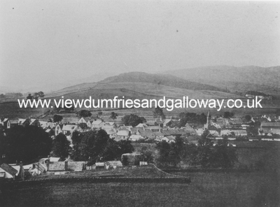Moniaive from Dunreggan Hill 