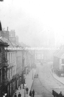 Dumfries High Street from Midsteeple to Greyfriars 